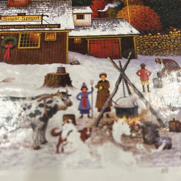 Buffalo Charles Wysocki Vermont Maple Tree Tappers Puzzle - 1000 Pieces - Picture 7 of 7